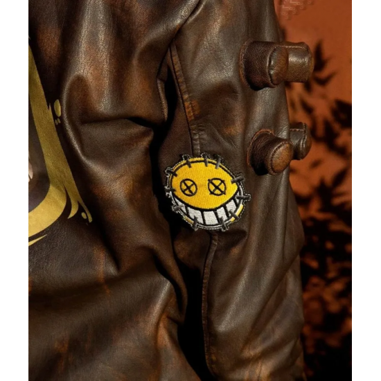 Mens Junkrat Steampunk Leather Gaming Halloween Jacket