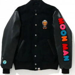 Mens Kid Cudi X Moon Man Bomber Varsity Jacket