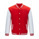 Mens Lightweight Varsity Rib Knit Bomber Jacket