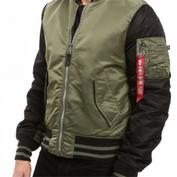 Mens MA 1 Varsity Flight Satin Bomber Jacket Mens MA 1 Varsity Flight Satin Bomber Jacket