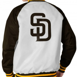 Mens Padres San Diego SD Varsity Jacket