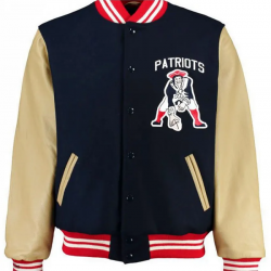 Mens Patriots Varsity Bomber Jacket