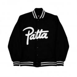 Mens Patta Varsity Black Jacket Mens Patta Varsity Black Jacket