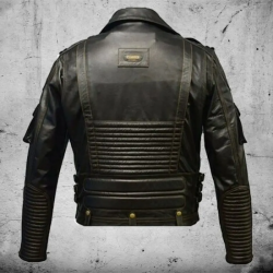 Mens Premium Cowhide Leather Motorcycle Jacket Mens Premium Cowhide Leather Motorcycle Jacket