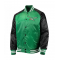 Mens Starter Green Black Philadelphia Eagles Lead Off Satin Varsity Jacket