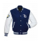 Mens Tampa Bay Rays Letterman Blue and White Jacket