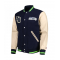 Mens Tommy Hilfiger College Navy Seattle Seahawks Full Zip Varsity Jacket