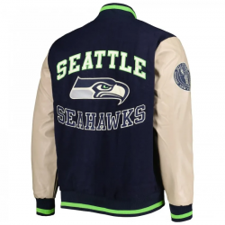 Mens Tommy Hilfiger College Navy Seattle Seahawks Full Zip Varsity Jacket Mens Tommy Hilfiger College Navy Seattle Seahawks Full Zip Varsity Jacket