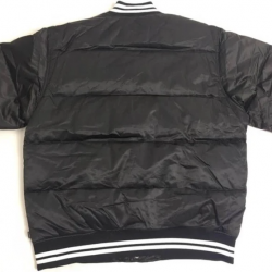 Mens Varsity Puffy Satin Jacket