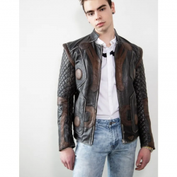 Mens 2 In 1 Thor Vintage Moto Quilted Leather Jacket Mens 2 In 1 Thor Vintage Moto Quilted Leather Jacket
