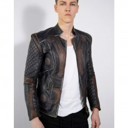 Mens 2 In 1 Thor Vintage Moto Quilted Leather Jacket Mens 2 In 1 Thor Vintage Moto Quilted Leather Jacket