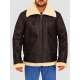 Mens Aviator Bomber Leather Jacket