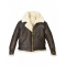 Mens B3 Bomber Aviator WWII Shearling Sheepskin Leather Jacket