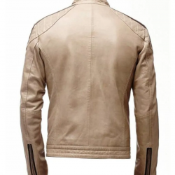 Mens Beige Leather Jacket Mens Beige Leather Jacket