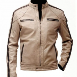 Mens Beige Leather Jacket Mens Beige Leather Jacket