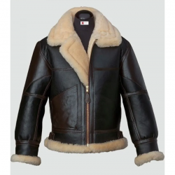 Mens Black Shearling B3 Flying Leather Jacket Mens Black Shearling B3 Flying Leather Jacket