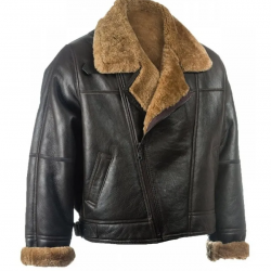 Mens Black Sheepskin Leather Jacket Mens Black Sheepskin Leather Jacket