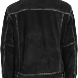 Mens Black Suede Leather Jacket