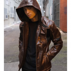 Mens Detroit Become Human Gavin Reed Leather Jacket Mens Detroit Become Human Gavin Reed Leather Jacket