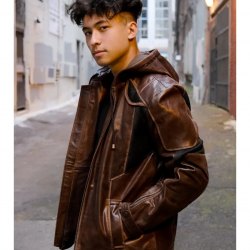 Mens Detroit Become Human Gavin Reed Leather Jacket Mens Detroit Become Human Gavin Reed Leather Jacket
