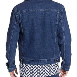 Mens Faux Shearling Fur Denim Jacket Blue Mens Faux Shearling Fur Denim Jacket Blue