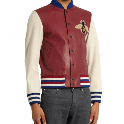 Mens J Hope Blind for Love Leather Bomber Jacket Mens J Hope Blind for Love Leather Bomber Jacket