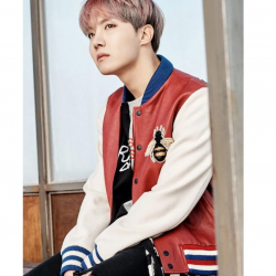 Mens J Hope Blind for Love Leather Bomber Jacket Mens J Hope Blind for Love Leather Bomber Jacket