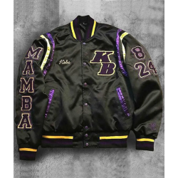 Mens Mamba Black Varsity Jacket
