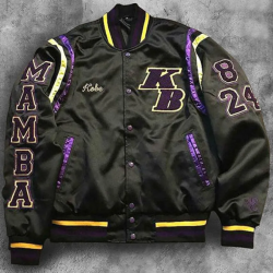 Mens Mamba Black Varsity Jacket Mens Mamba Black Varsity Jacket
