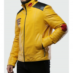 Mens Pokemon Pikachu Yellow Costume Leather Jacket. Pokemon Cosplay Jacket Mens Pokemon Pikachu Yellow Costume Leather Jacket. Pokemon Cosplay Jacket