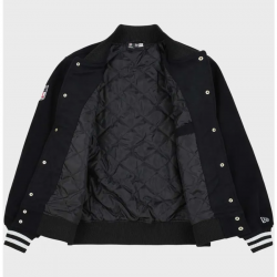 Mens Raiders Black Varsity Jacket Mens Raiders Black Varsity Jacket