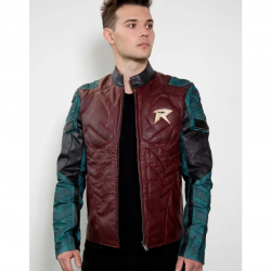 Mens Robin The Titans Leather Halloween Costume Jacket Mens Robin The Titans Leather Halloween Costume Jacket