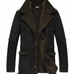 Mens Suede Leather Reacher Style Coat Mens Suede Leather Reacher Style Coat