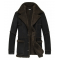 Mens Suede Leather Reacher Style Coat