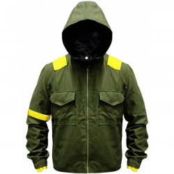 Mens Twenty One Green Hoodie Cotton Tracksuit Jacket