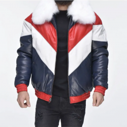 Mens V Bomber Leather Jacket Mens V Bomber Leather Jacket