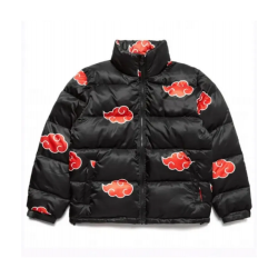Mens Akatsuki Black Puffer Jacket