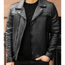 Mens Authentic Black Motorcycle Leather Jacket Mens Authentic Black Motorcycle Leather Jacket