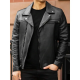 Mens Authentic Black Motorcycle Leather Jacket