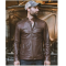 Mens Biker Thompson Brown Leather Jacket