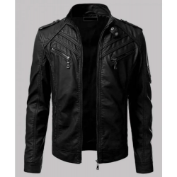 Mens Black Slim Fit Jacket