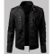 Mens Black Slim Fit Jacket