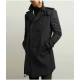 Mens Double Breasted Red Belted Coat
