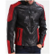 Mens Red and Black New Fashion Biker Jacket