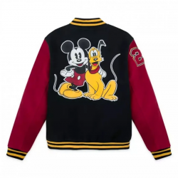 Mickey Mouse and Pluto Varsity Jacket Mickey Mouse and Pluto Varsity Jacket