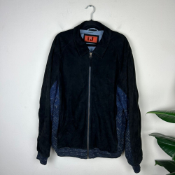 Missoni Vintage Timeless Elegance in Black Leather Jacket 