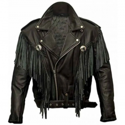 Money Heist Nairobi Fringe Leather Jacket Money Heist Nairobi Fringe Leather Jacket