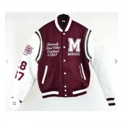 Morehouse College Maroon Letterman Jacket