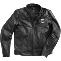 Motorcycle Husqvarna Black Leather Jacket