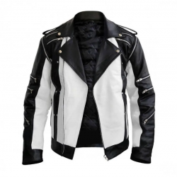 Michael Jackson’s Black & White Leather Jacket Michael Jackson’s Black & White Leather Jacket